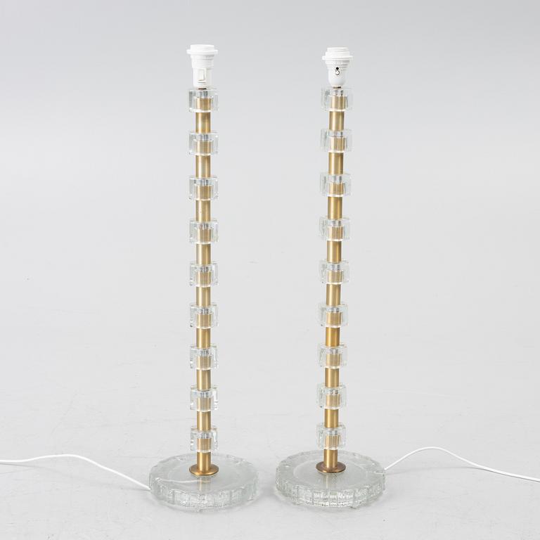 A pair of mode 531 floor lamps, Nybro Armaturfabrik, Sweden, 1960's.