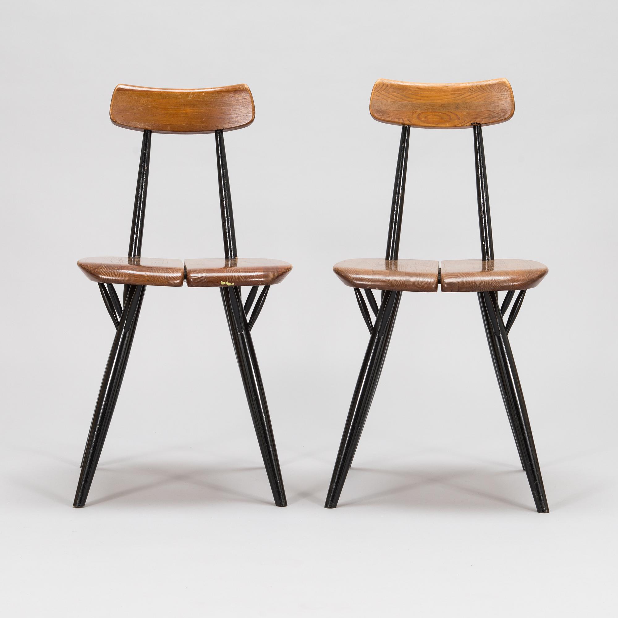 Ilmari Tapiovaara,  A set of six 1960's 'Pirkka' chairs, for Laukaan Puu.