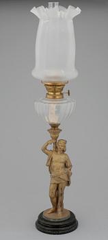 FOTOGENLAMPA, zink, 1800-talets slut.