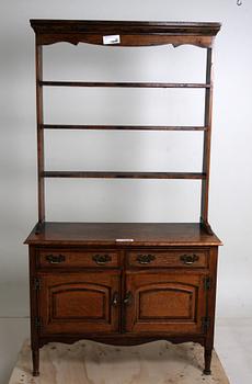 SKÄNKSKÅP med TALLRIKSHYLLA, jugend, omkr 1900.