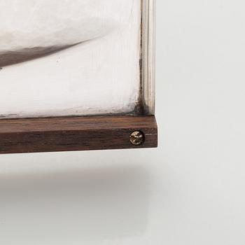 Tapio Wirkkala, leipäkori, hopea ja palisanteri, TW 185, Kultakeskus, Hämeenlinna 1964.