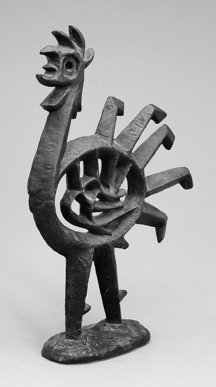 OLLE HERMANSSON, skulptur, gjutjärn, Husqvarna Vapenfabriksaktiebolag, 1960-tal.