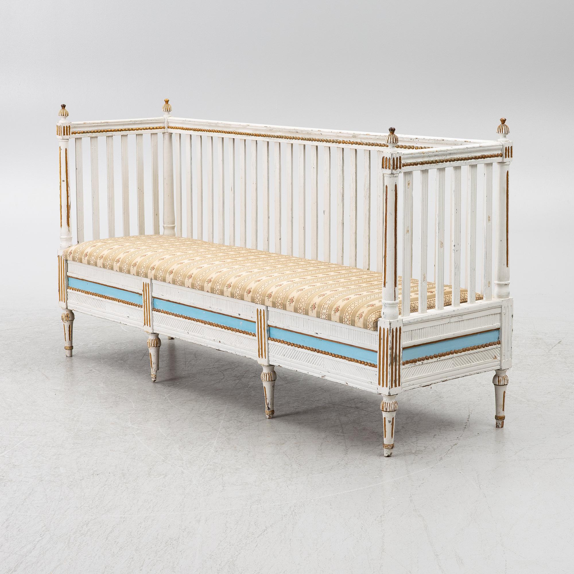Sofa, late Gustavian, circa 1800.