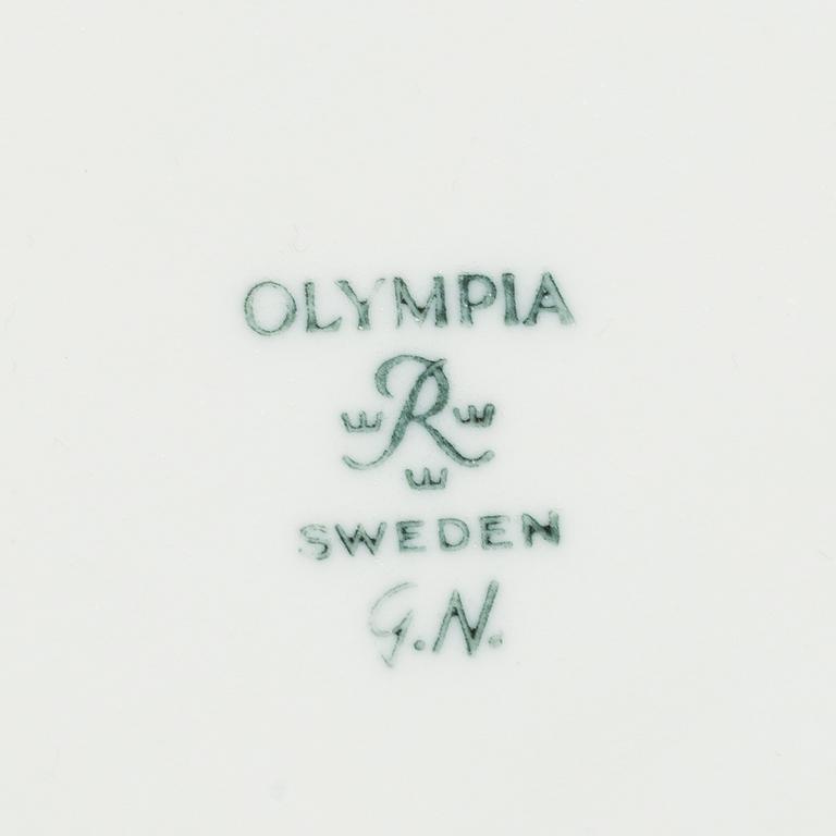 GUNNAR NYLUND, vaser, 2 st, samt skålar 2 st, stengods, bland annat "Ritzi", Rörstrand.
