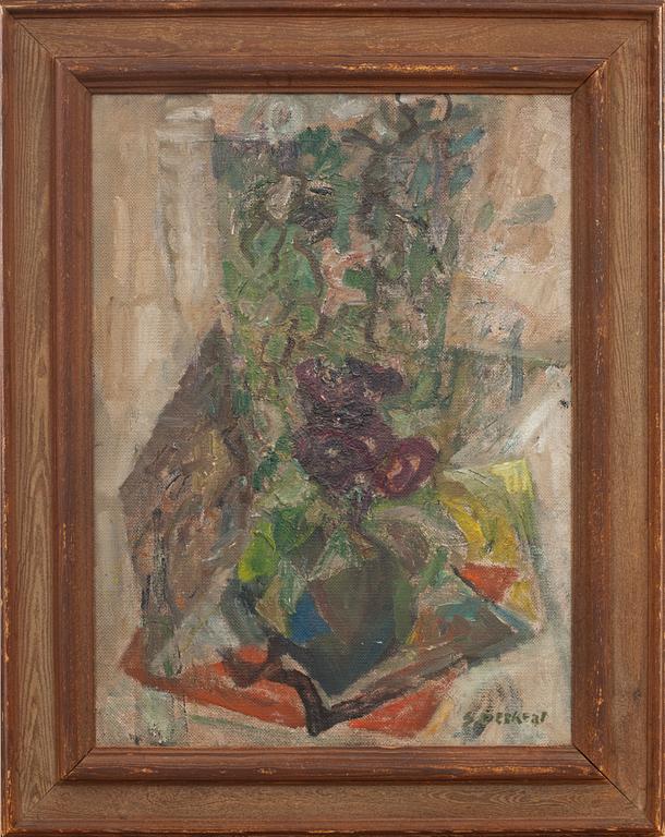 SIRI DERKERT, olja på pannå, signerad.