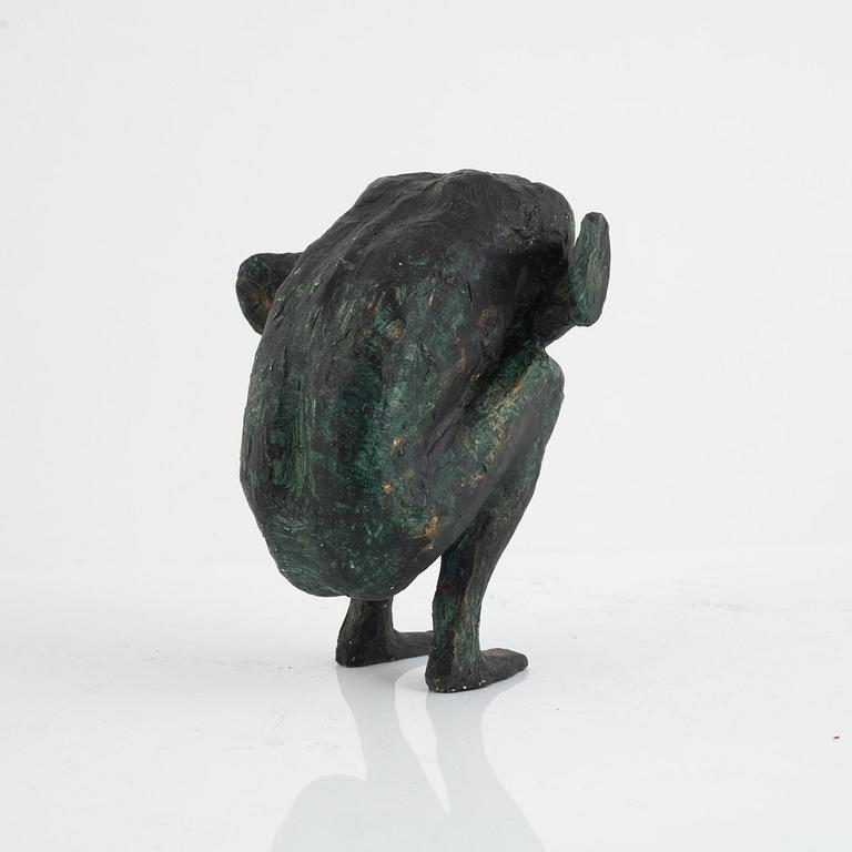 Gudrun Eduards, "Kalfaktorn", "Japansk fågel", Hukande figur, 3 st.