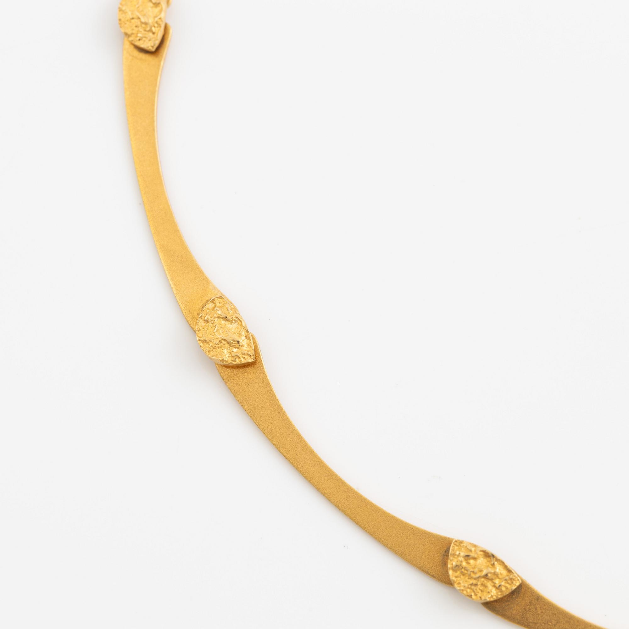 Björn Weckström, collier "Hades", 18K guld, Finland 1980.