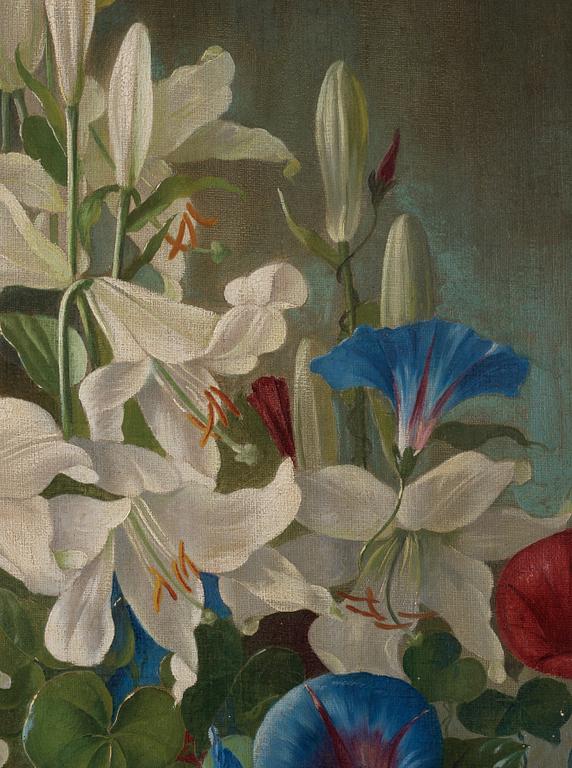 Okänd konstnär, olja på duk, med monogramsignatur, 1800-tal.