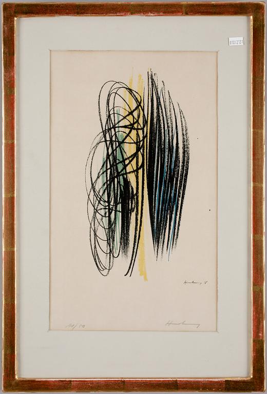 HANS HARTUNG, färglitografi, sign o numr 11/50.