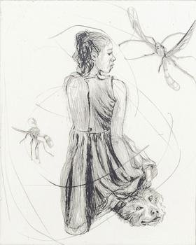 LINN FERNSTRÖM, drypoint, signed and numbered 9/25, 2008.