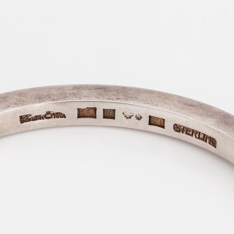 KERSTIN ÖHLIN LEJONKLOU, a sterling silver bracelet from Östersund, 1974.