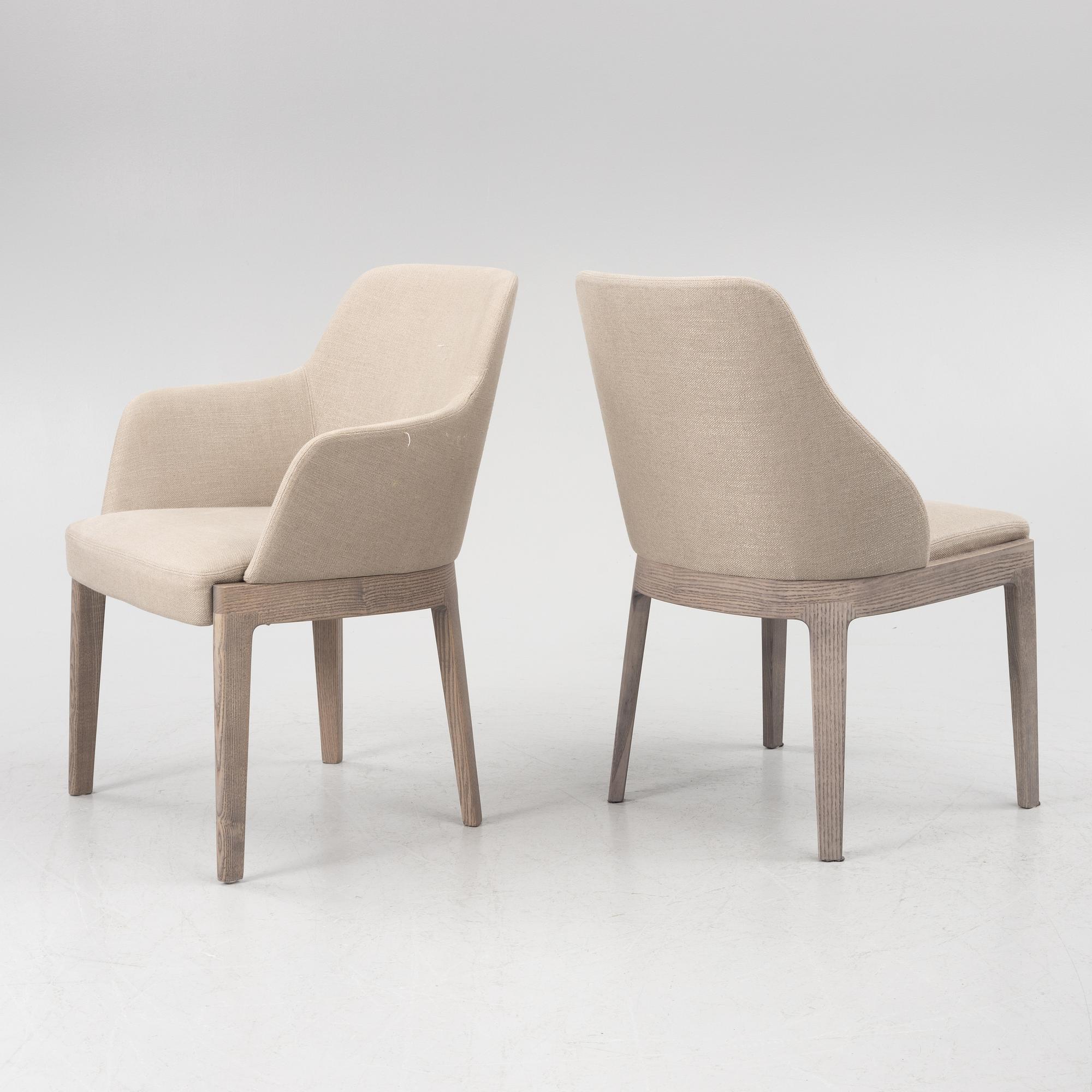 Rodolfo Dordoni, five 'Chelsea' armchairs and one chair, Molteni.