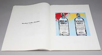 ANDY WARHOL, katalog, "liquid pop", 1999, för Wetterling Gallery och Art Now Gallery.