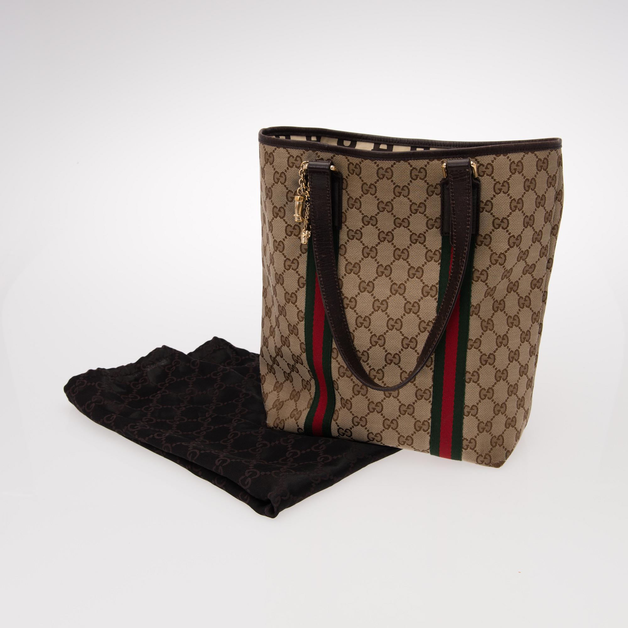 Guccissima Canvas Tote Bag.