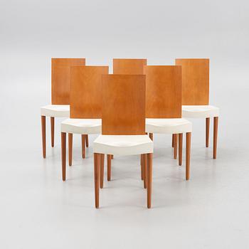 Philippe Starck, a set of six 'Miss Trip' chairs, Kartell, Italy.