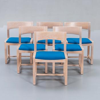 A Danish 1960s dining table and 6 chairs,