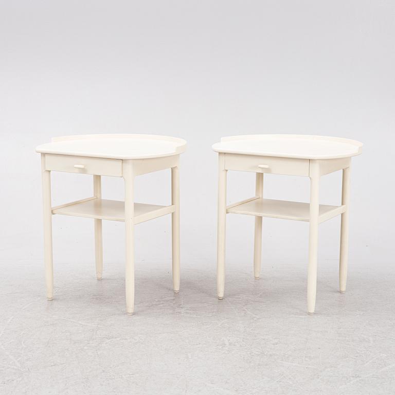 Sven Engström & Gunnar Myrstrand, a pair of bedside tables, presumably Bodafors, Sweden, 1960's.