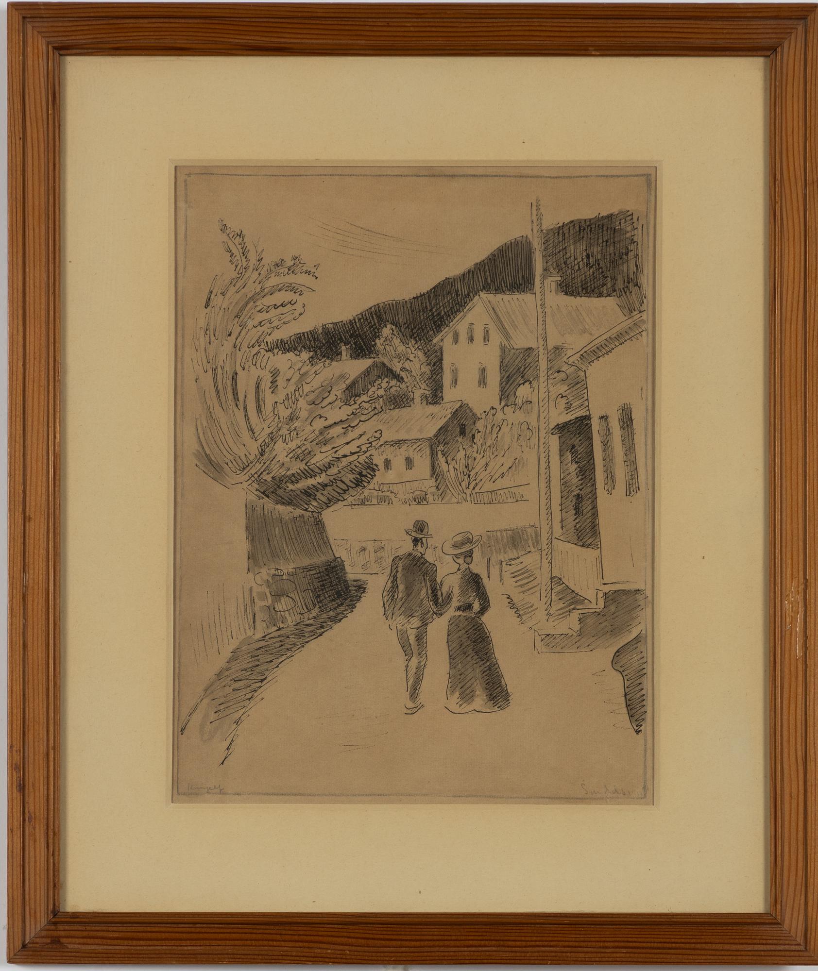 Gösta Sandels, Flanerande par.