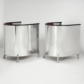 Mats Theselius, fåtöljer, ett par, "Aluminiumfåtölj", specialbeställda, Källemo, Värnamo, 2014.