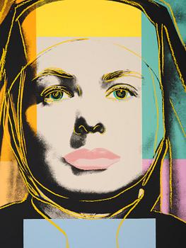 Andy Warhol, "Three portraits of Ingrid Bergman by Andy Warhol".