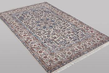 A carpet, Nain, part silk, 6 laa, ca 350 x 215 cm.