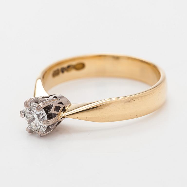 Ring, briljantslipad diamant 0,35 ct, 18K guld, 2007.