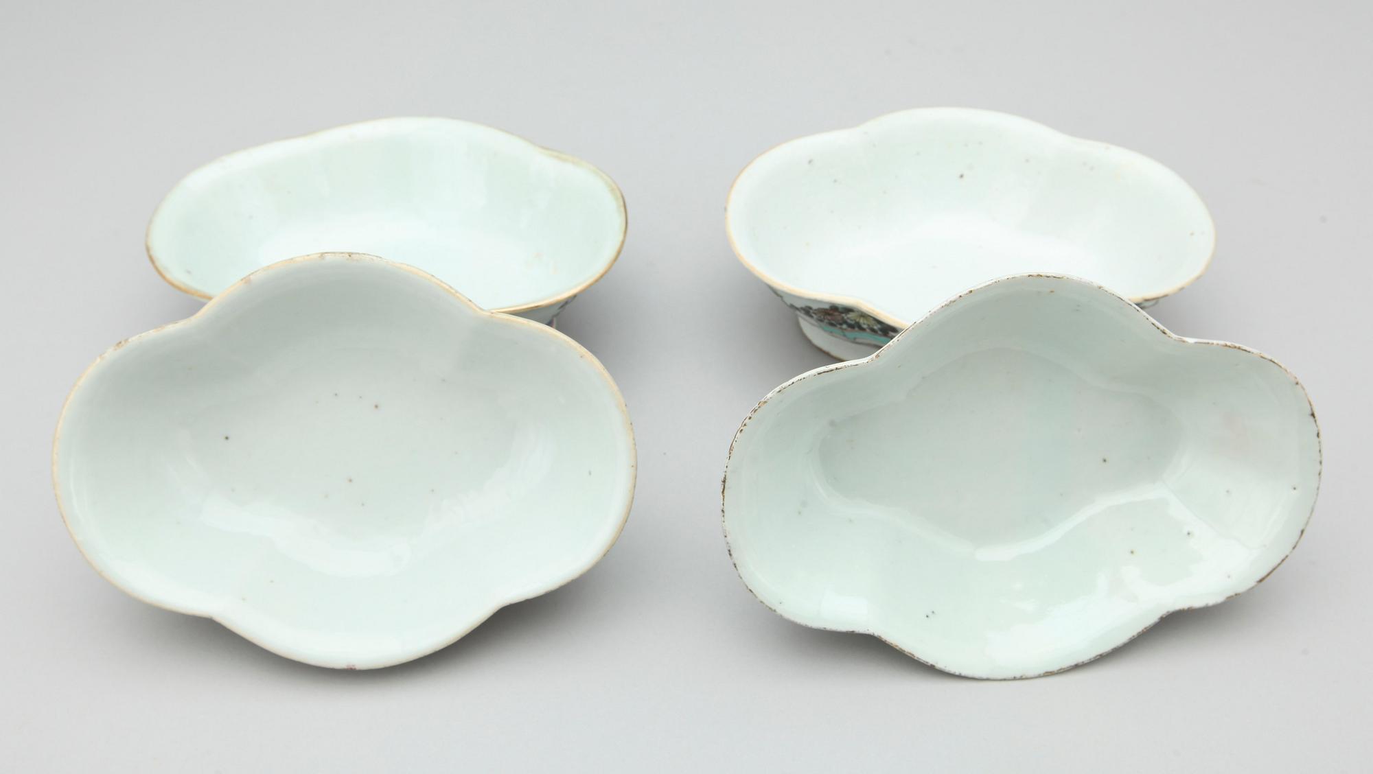 SKÅLAR, 4 st, porslin, Kina 1800-1900-tal.