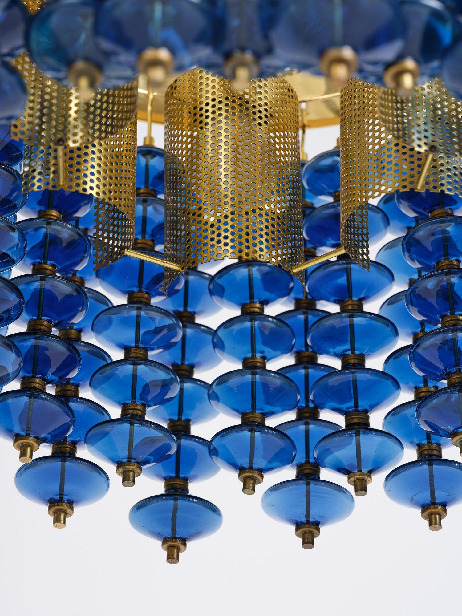 Hans-Agne Jakobsson, an "Estrella" ceiling lamp model T 580, Hans-Agne Jakobsson AB, Markaryd, 1960s-70s.