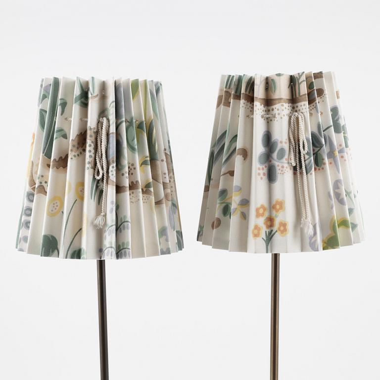 Harald Notini, bordslampor, ett par, modell "15288", Arvid  Böhlmarks Lampfabrik, 1900-talet mitt.