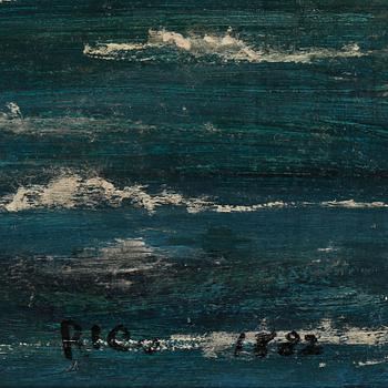 OKÄND KONSNÄR, olja på pannå, otydligt signerad samt daterad 1882.