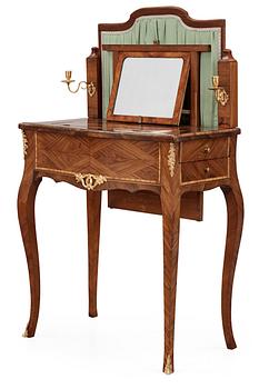 568. A Swedish Rococo 18th century dressing table in the manner of J. J. Eisenbletter.
