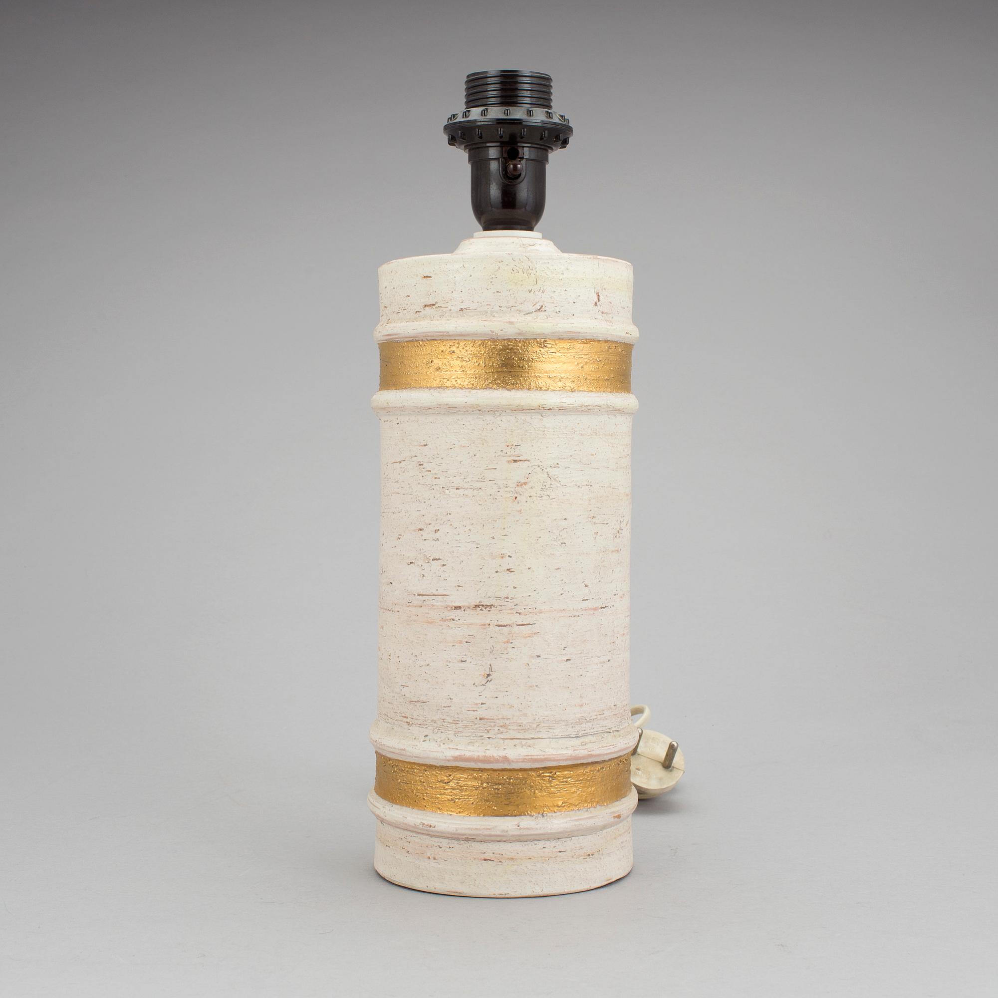 BORDSLAMPA, keramik, Bitossi, Bergboms, 1960-/70-tal.