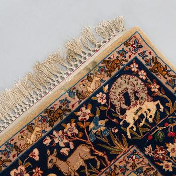 A semi-antique Isfahan rug, central Persia, approx. 243 x 151 cm.