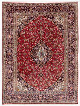 Carpet, Keshan, approx. 399 x 304 cm.