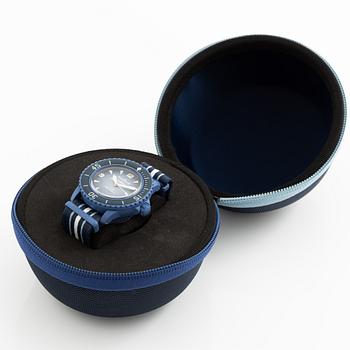 Swatch/Blancpain, Scuba Fifty Fathoms, Atlantic Ocean, wristwatch, 42.3 mm.