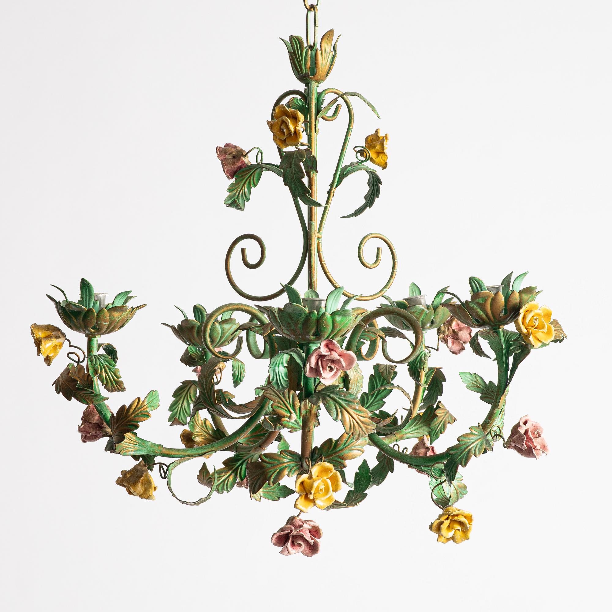 A chandelier, probably Italy, second half of the 20th century.