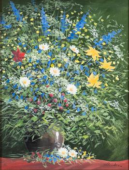 Jan Rhodin, Still life with flowers.