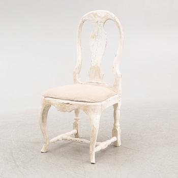 A Rococo chair, second half of the 18th Century.