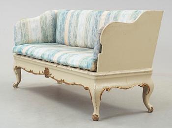 TRÅGSOFFA, rokoko, 1700-tal.