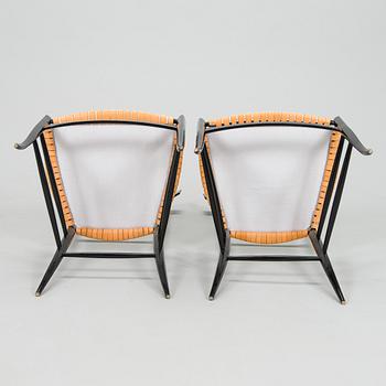 A pair of 1950's chairs in Chiavari-style, Italy.