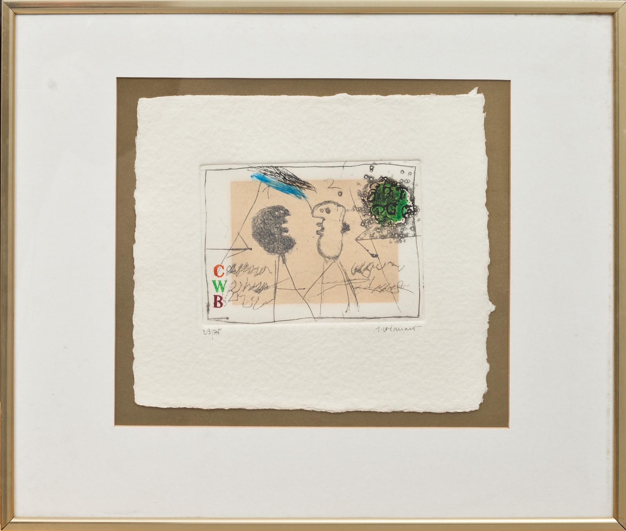 JAMES COIGNARD, färgestning signerad och numrerad 23/75.