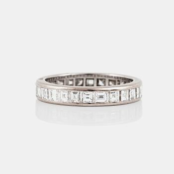 1178. A square-cut "Eternity" diamond ring, circa 3.00 cts.