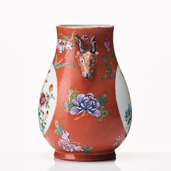 A famille rose vase, Republic with Guangxu mark.