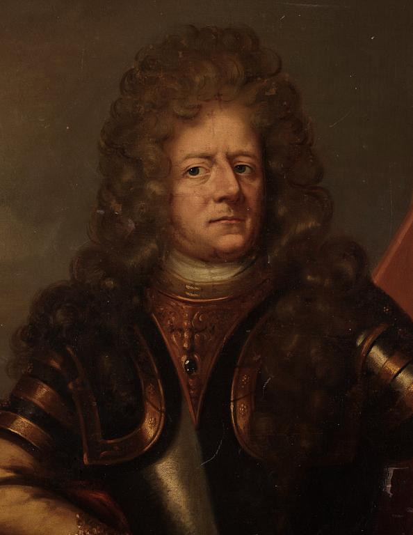 David Klöcker Ehrenstrahl Studio of, "Otto Wilhelm von Königsmarck" (1639-1688), half-length portrait.
