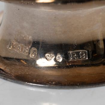 Guldsmedsaktiebolaget (GAB), A set of twelve silver punch mugs, Stockholm 1967-1968.