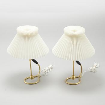 A pair of table lamps from Le Klint, second half of the 20th century.