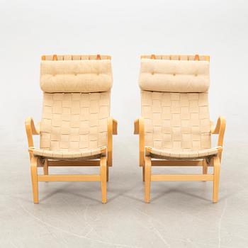 Bruno Mathsson, armchairs 1 pair, "Pernilla", for DUX late 20th century/early 21st century.