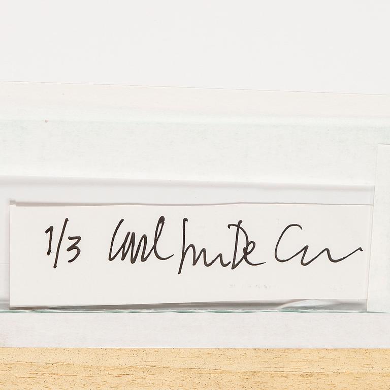 CARL JOHAN DE GEER, photograph signed and numbered 1/3 on the back of the frame.