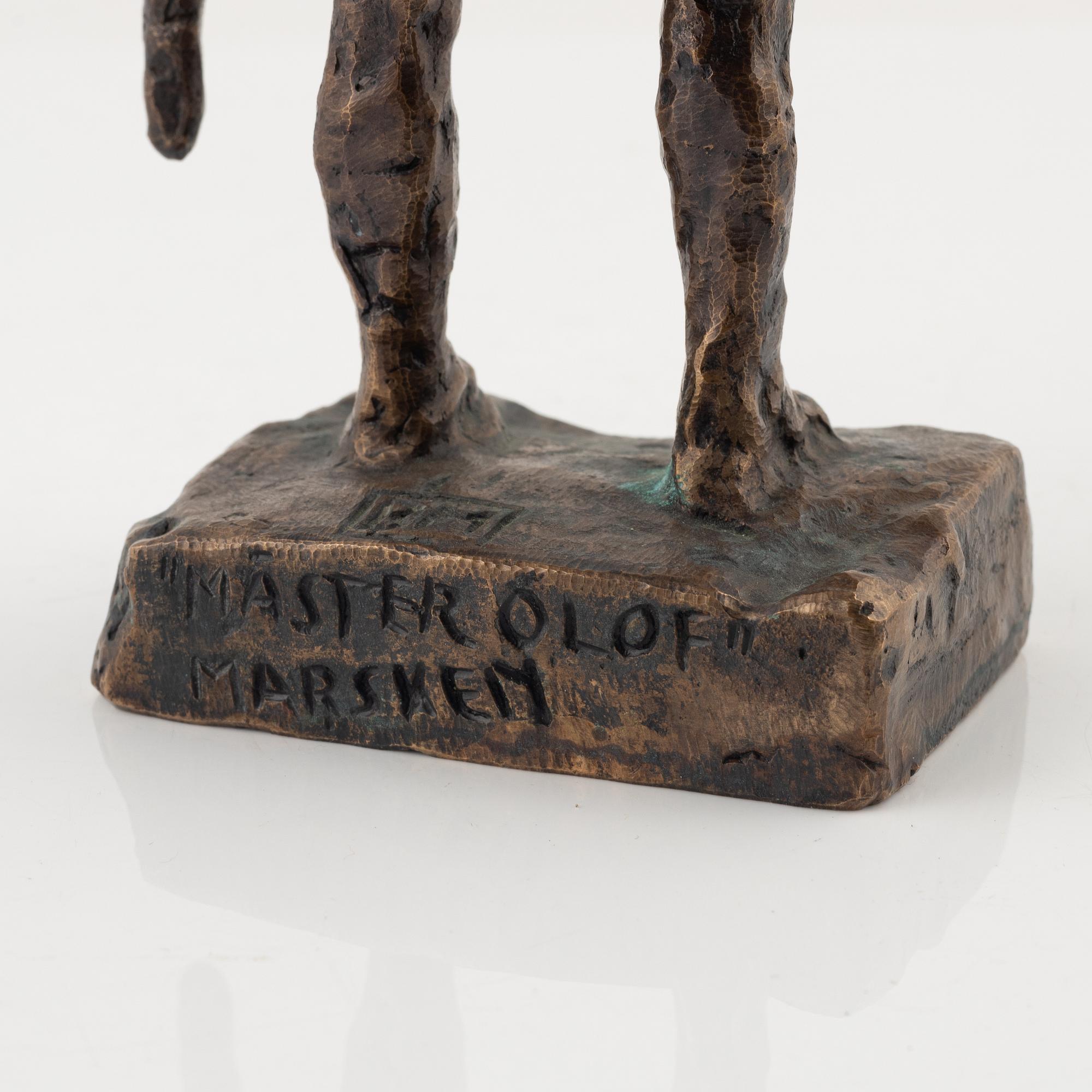 Bror Marklund, Sculpture, bronze, signed BM, height 22.5 cm.