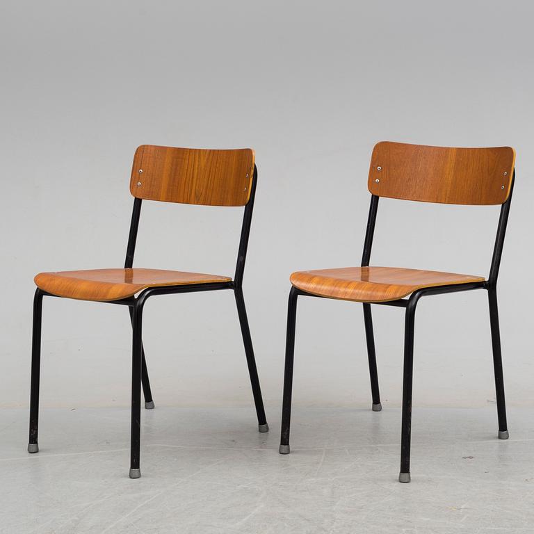 7 second half of the 20th century chairs from Grythyttans Stålrörsmönler.